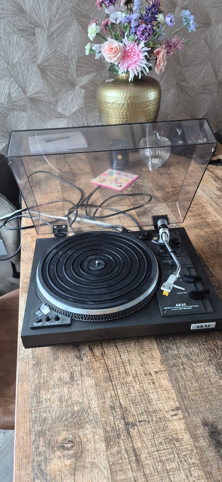 Akai AP-206C Direct Drive Automatische Platenspeler, Ophalen of Verzenden, Platenspeler, Akai, Gebruikt