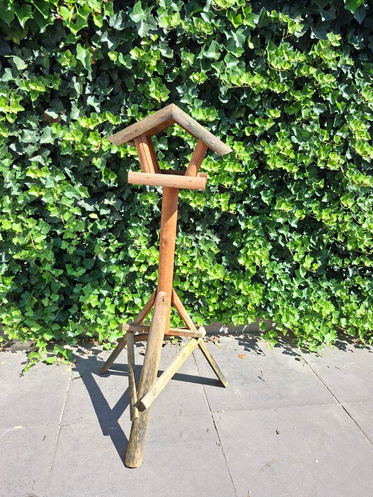 Vogelhuisje op paal - 120 cm hoog, Ophalen, Gebruikt