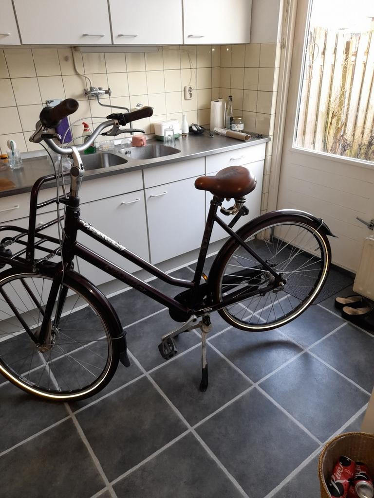 Bruine Gazelle Omafiets - Gebruikt., Versnellingen, Ophalen of Verzenden, Gazelle Miss Grace, 53 tot 56 cm