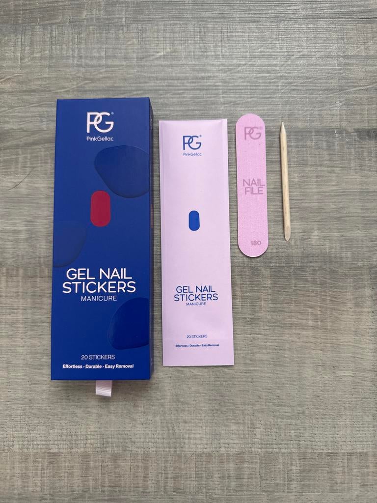 Pink Gellac Nagelstickers Set - Nieuw!, Nieuw, Ophalen of Verzenden, Rood, Handen en Nagels