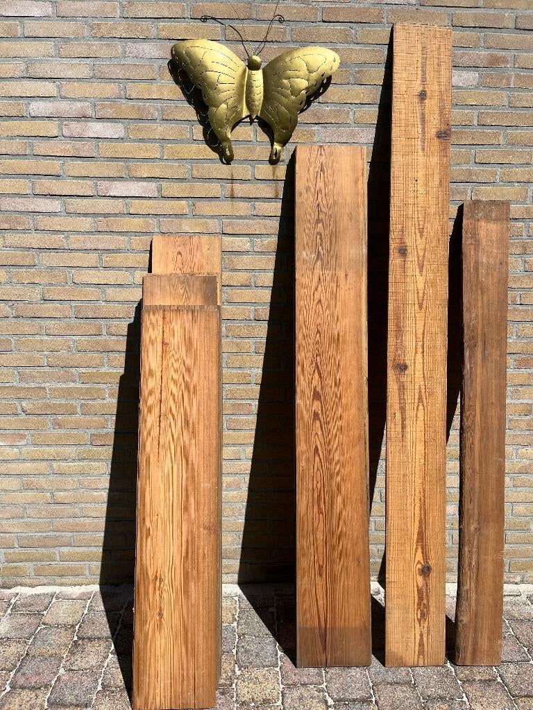 Oud Amerikaansgrenen, Doe-het-zelf en Verbouw, Hout en Planken, Gebruikt, Plank, Grenen, 250 tot 300 cm, Minder dan 25 mm, Ophalen