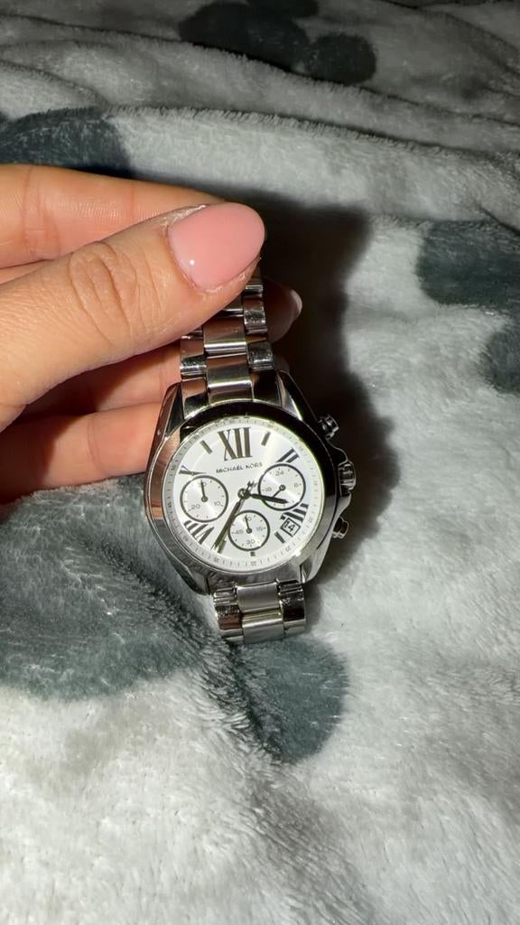 Michael Kors Dameshorloge - Staal, Sieraden, Tassen en Uiterlijk, Horloges | Dames, Zo goed als nieuw, Polshorloge, Fossil, Staal