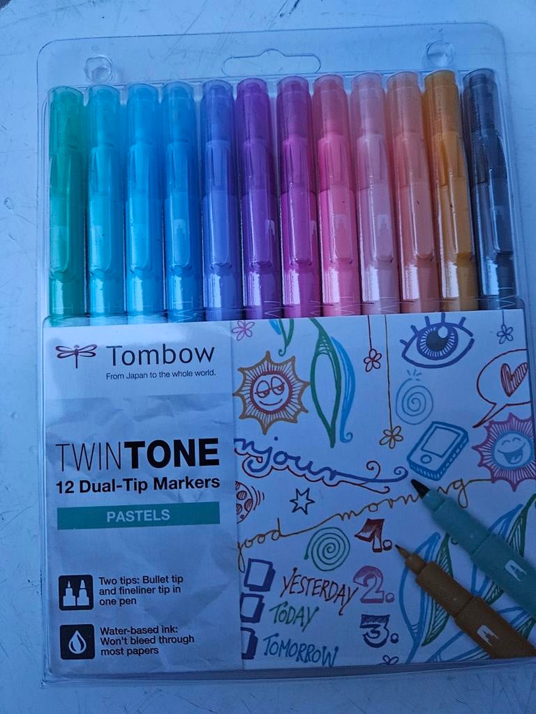 Tombow twin tones 12 stuks pastel nieuw, Ophalen of Verzenden, Nieuw, Potlood of Stift