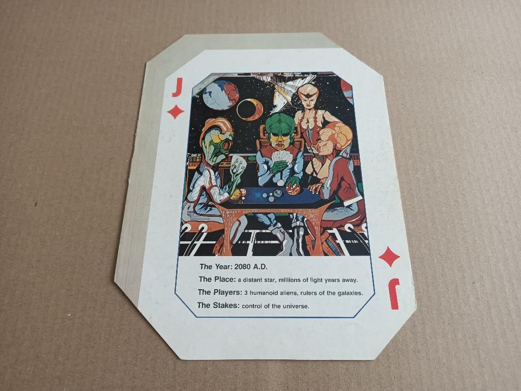 Folder: Williams Alien Poker (1980) Flipperkast, Gebruikt, Elektronisch, Ophalen of Verzenden, Williams