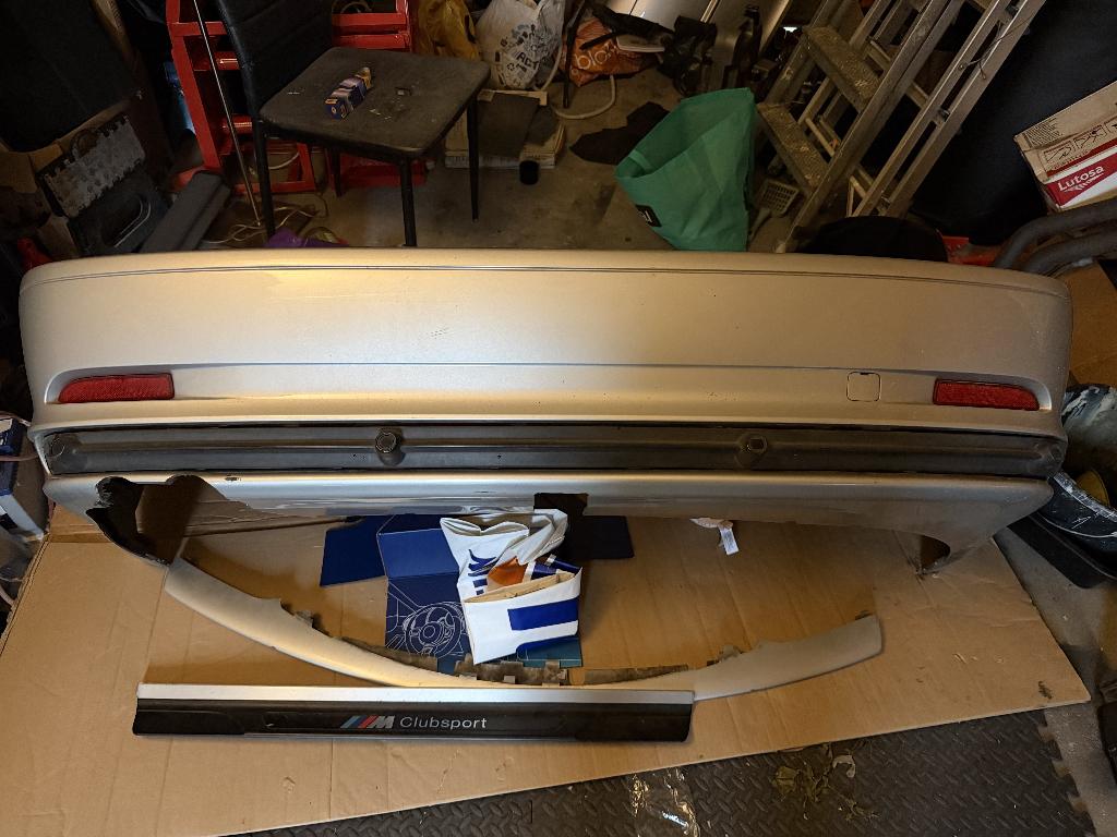 BMW e46 achterbumper (titanium Silver), Ophalen, Gebruikt, Achter, Bumper
