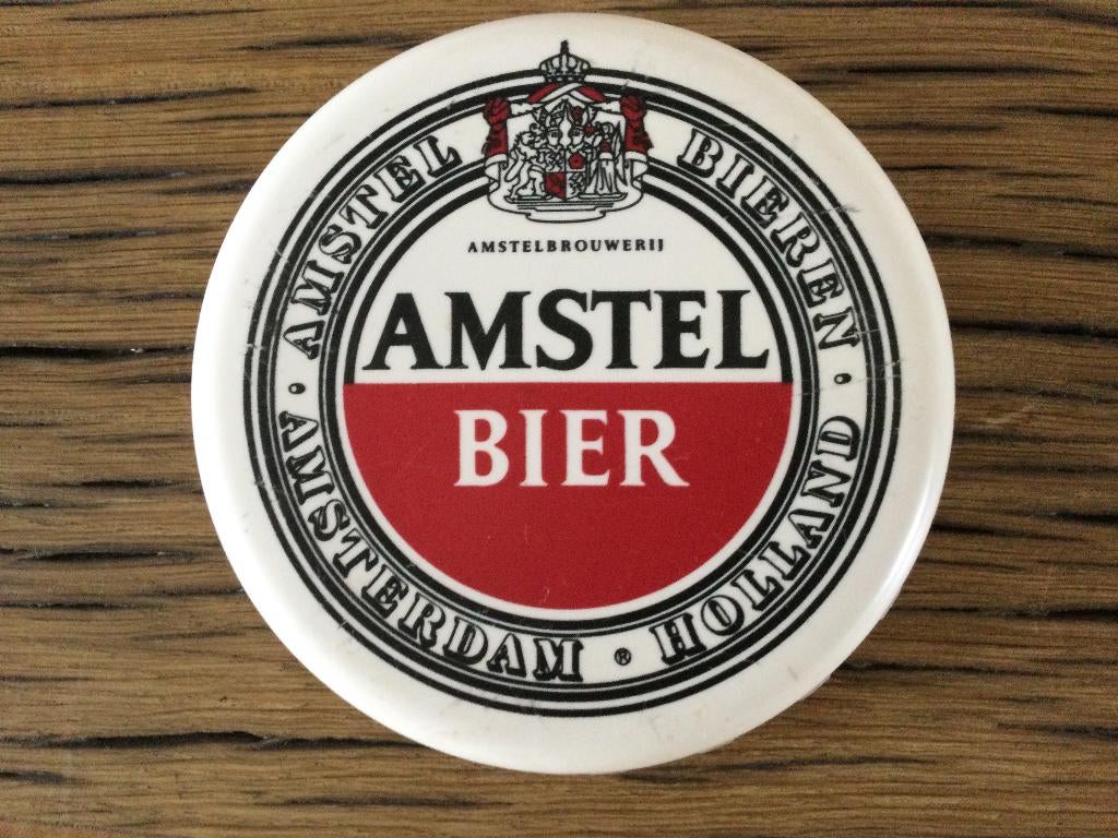 Flesopener - Viltjeshouder  firma Amstel bier, Ophalen of Verzenden, Gebruikt, Gebruiksvoorwerp