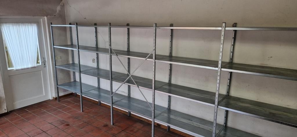 5,1 meter GS3 legbordstelling , magazijnstelling , stelling, Ophalen