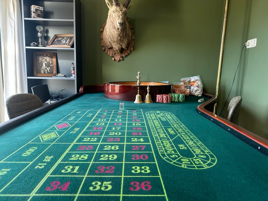 Caro paris roulette tafel, schijf 80cm, Ophalen, Gebruikt