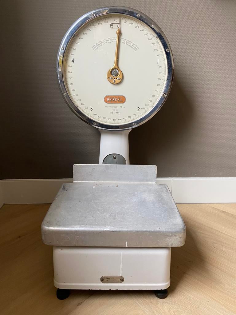 Vintage Berkel (1950) weegschaal  type RR 10 kg, Winkelweegschaal, Ophalen of Verzenden, Gebruikt, Minder dan 10 kg