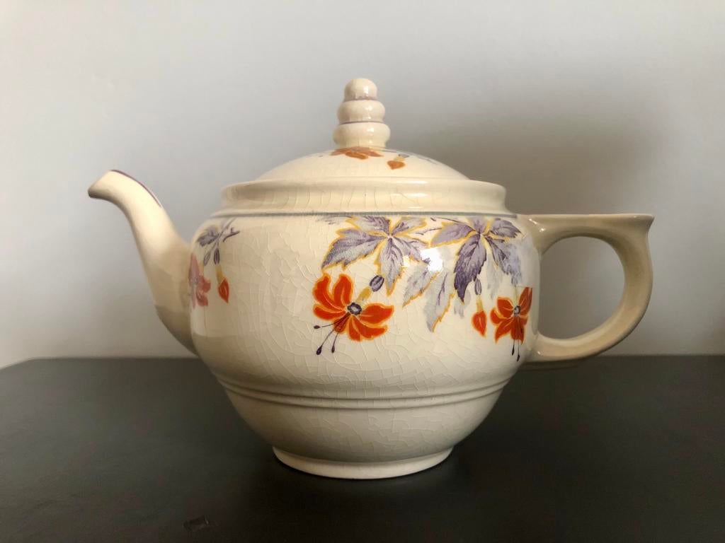 Vintage Theepot Mosa Maastricht Plateel, Antiek en Kunst, Ophalen of Verzenden