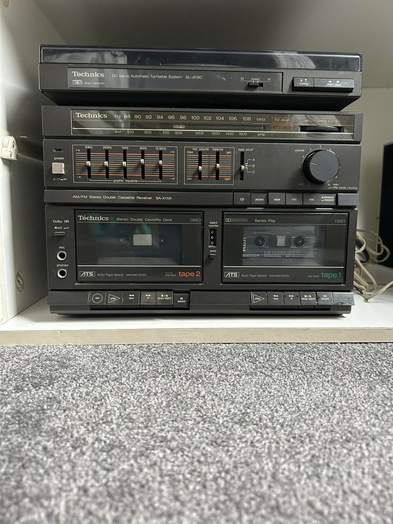 Vintage Stereotoren - Technics SA-X11W, Audio, Tv en Foto, Stereo-sets, Overige merken, Gebruikt, Cassettedeck, Losse componenten