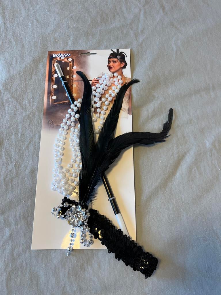 Roaring Twenties / Carnaval Accessoires Set - Nieuw, Ophalen, Nieuw, Carnaval, Accessoires