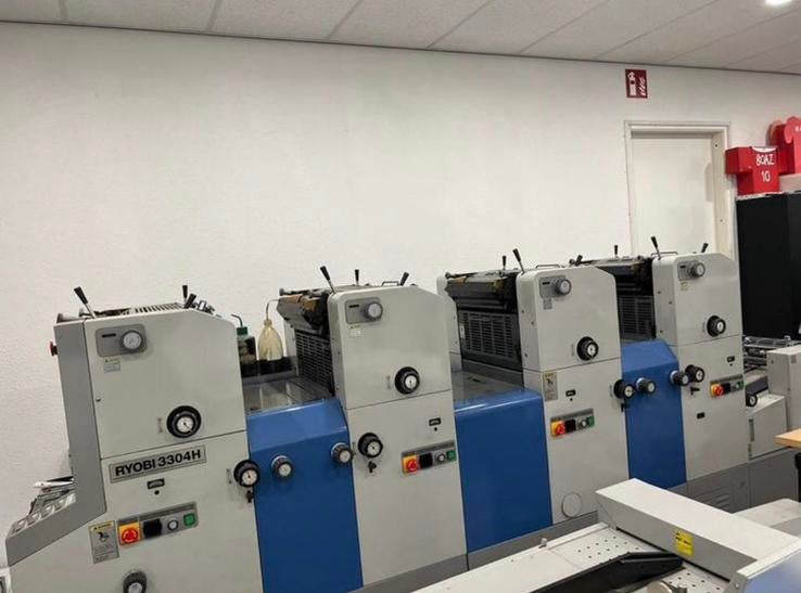 Ryobi 3304H Offset Drukpers met bijbehorende metaalkast&lamp, Zakelijke goederen, Ophalen
