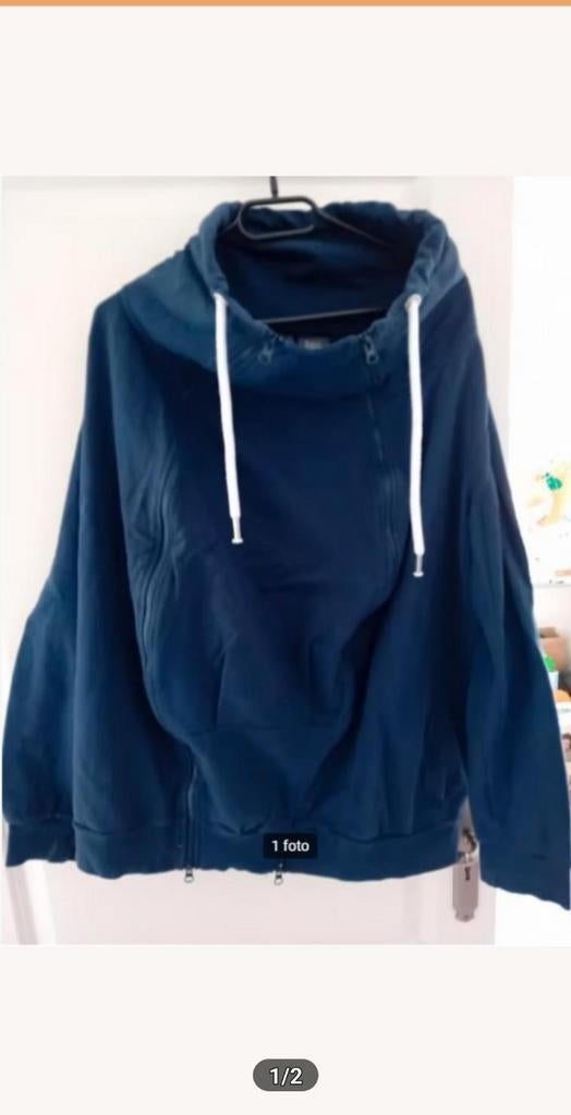 Zwangerschapsvest met draaginzet - multifunctioneel!, Kleding | Dames, Positiekleding, Maat 38/40 (M), Blauw, Ophalen of Verzenden
