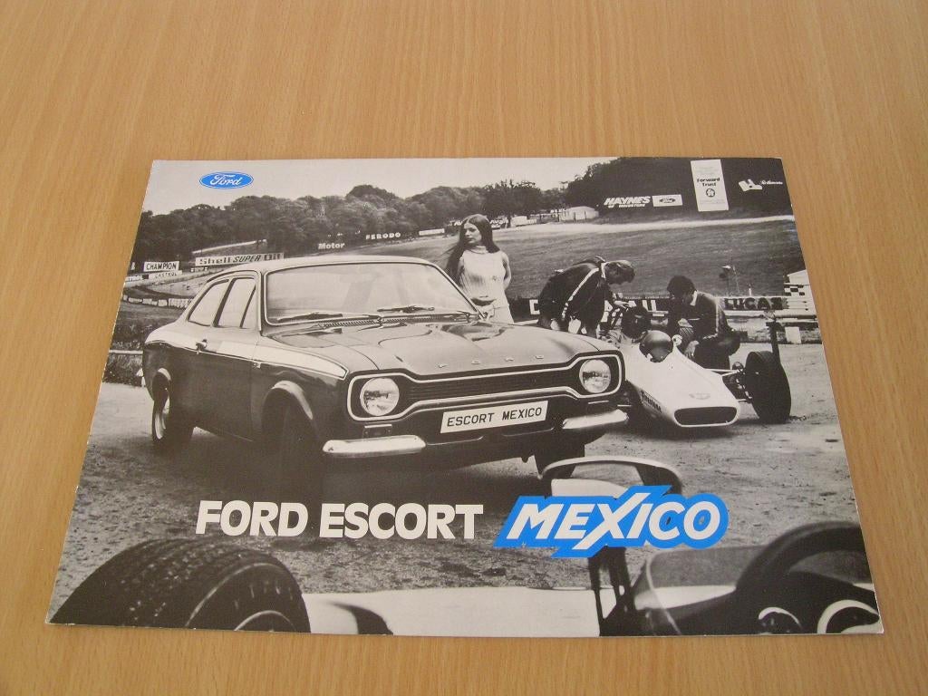 Ford Escort Mexico MK.1 - 1971 Brochure, Ophalen of Verzenden, Gelezen, Ford