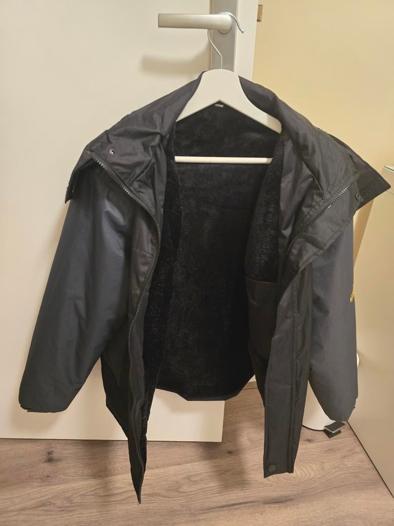 Zwarte jas met voering heren winter 3 in 1, Ophalen, Maat 52/54 (L), Onbekend, Zwart