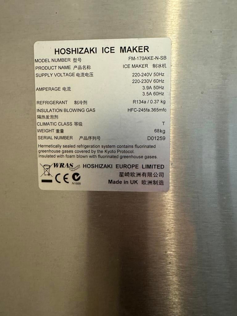 Hoshizaki nuggetijs Machine - Topkwaliteit, Zakelijke goederen, Horeca | Keukenapparatuur, Gebruikt, Ophalen of Verzenden, Hoshizaki