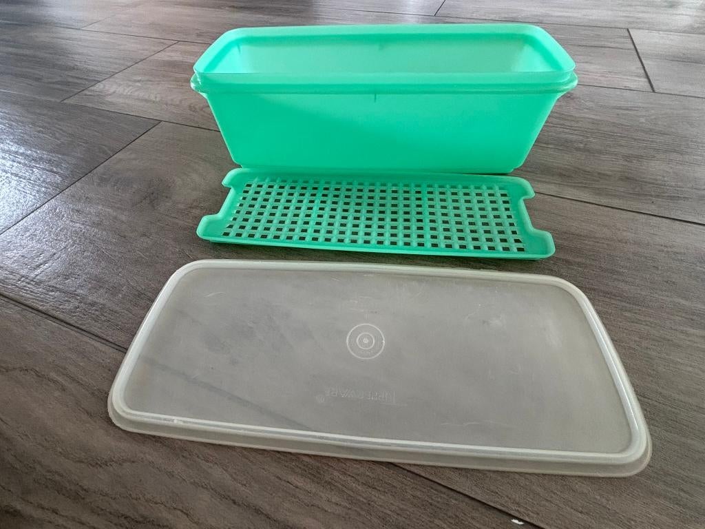Tupperware 784-8 bewaardoos, Ophalen of Verzenden, Gebruikt, Groen, Overige typen