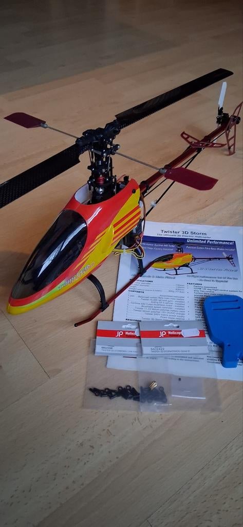 Rc helicopter Twister 3D Storm(Blade 450)., Hobby en Vrije tijd, Ophalen of Verzenden, Zo goed als nieuw, Elektro, Helikopter