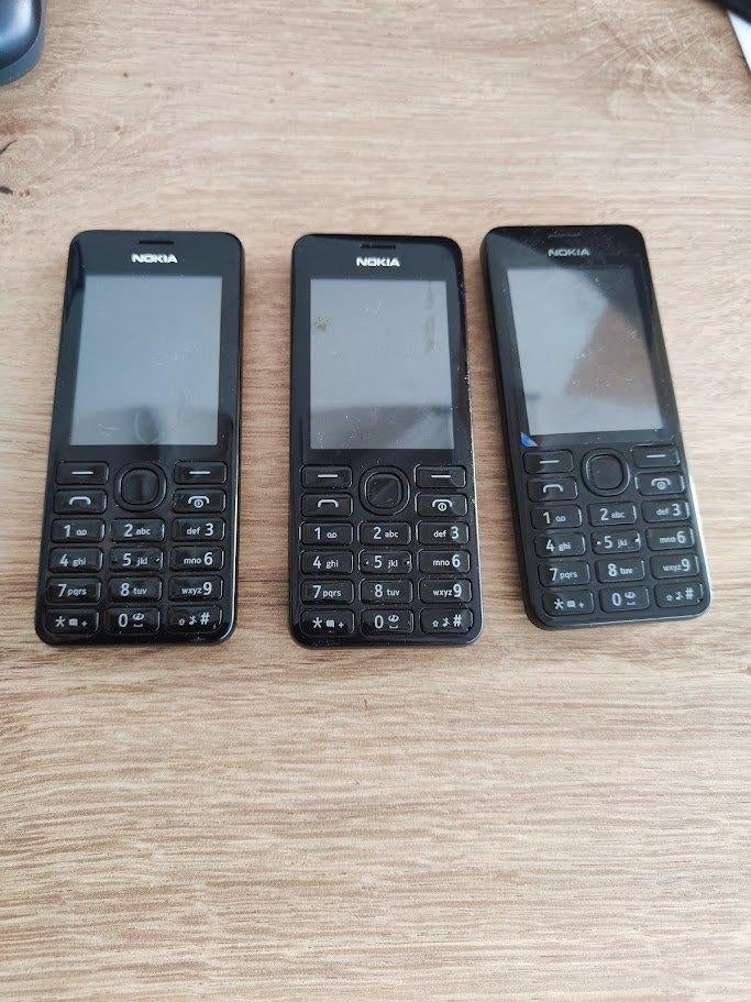Nokia 206.1 RM-873, Telecommunicatie, Ophalen, Gebruikt, Zwart, Fysiek toetsenbord