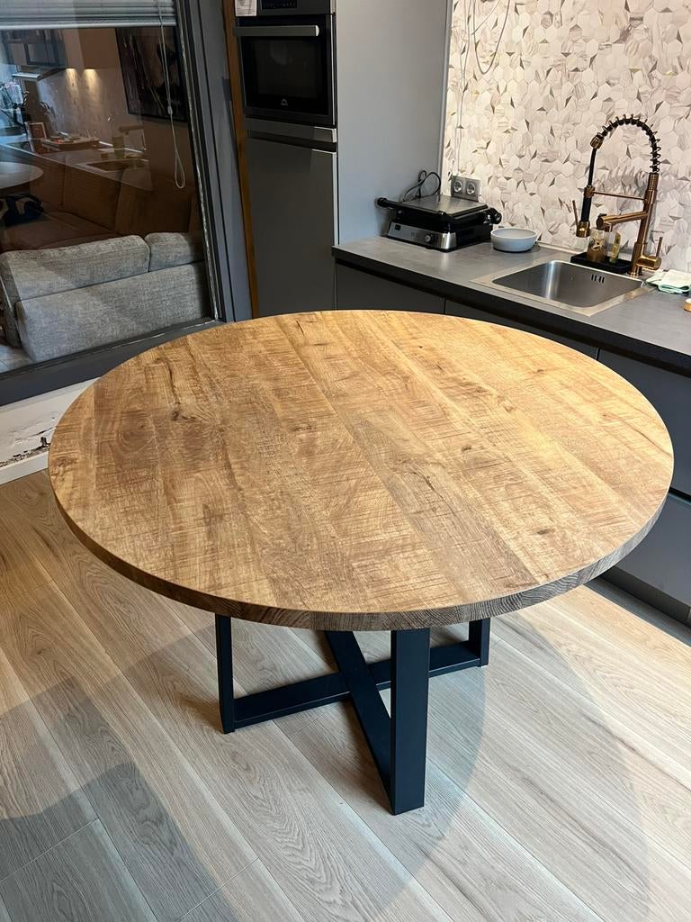 Ronde bar(eet)tafel - HACO 130, Huis en Inrichting, Tafels | Eettafels, Ophalen, Rond, Zo goed als nieuw, 100 tot 150 cm