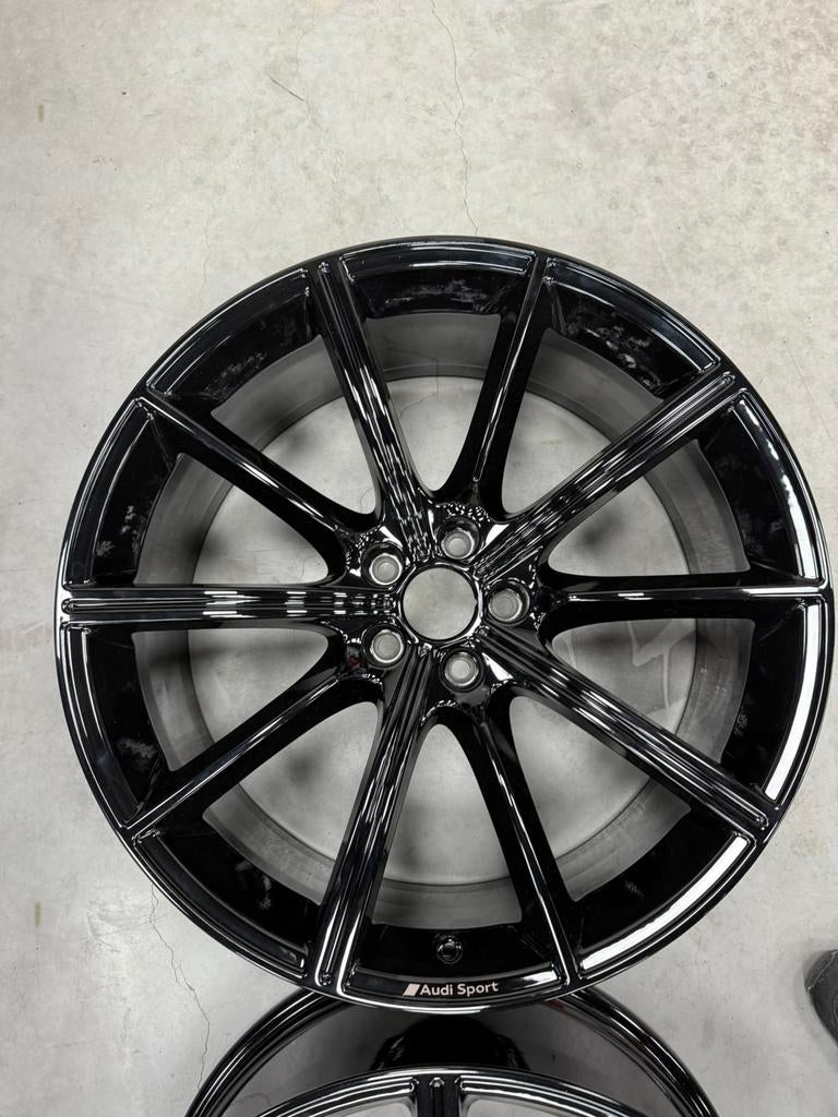 Nieuwe OEM RS6 RS7 velgen 8.5J x 21” ET19 5x112 zwart Audi, Ophalen, Velg(en), Nieuw, 21 inch