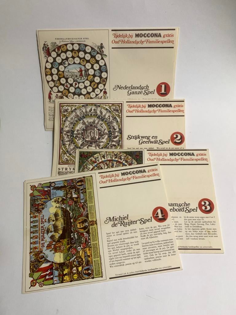 4x Oud Hollandsche Familiespellen van Douwe Egberts Moccona, Ophalen of Verzenden, Nieuw, Overige typen