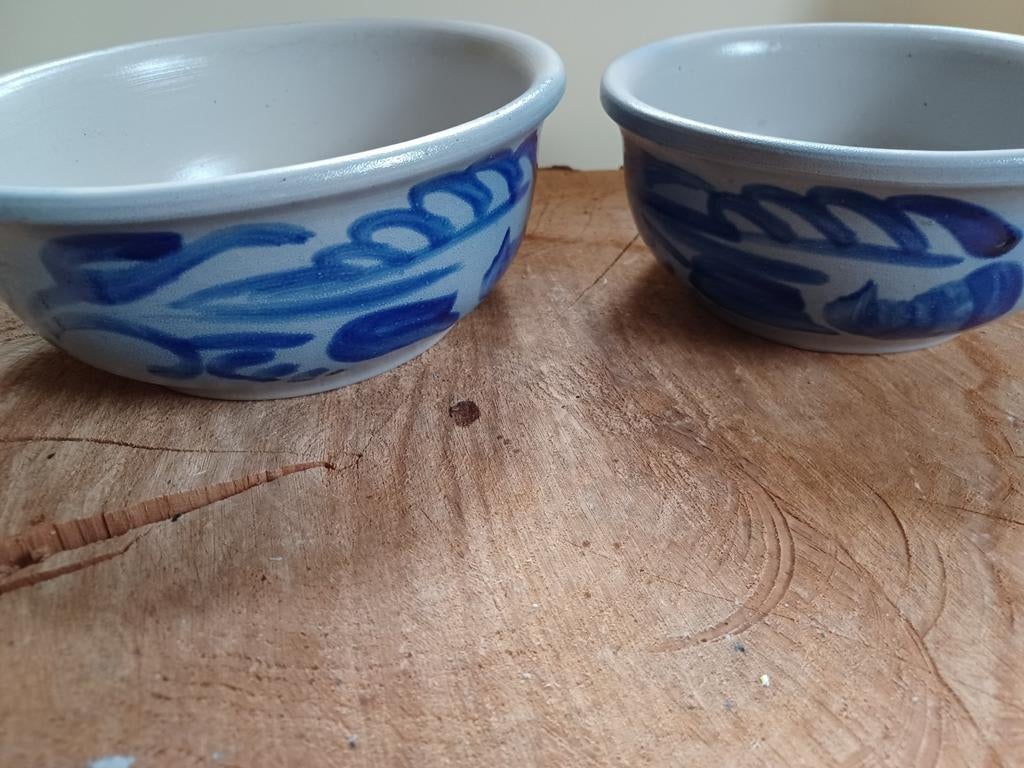 2 vintage keulse schalen potten, Antiek en Kunst, Antiek | Schalen, Ophalen of Verzenden