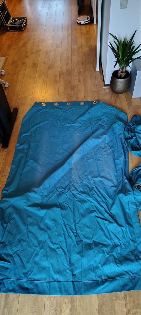 Gordijn - 223cm - met ringen, 200 cm of meer, Ophalen of Verzenden, Zo goed als nieuw, 200 cm of meer