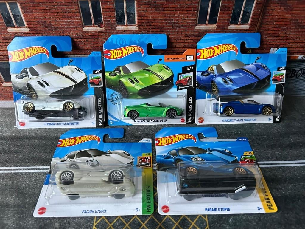 Hot Wheels - Pagani set (5 auto's), Ophalen of Verzenden, Nieuw