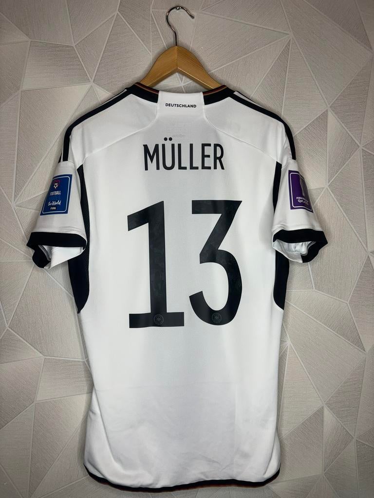 Duitsland Thuis 2022/2023 Müller, Maat L, Ophalen of Verzenden, Zo goed als nieuw, Shirt