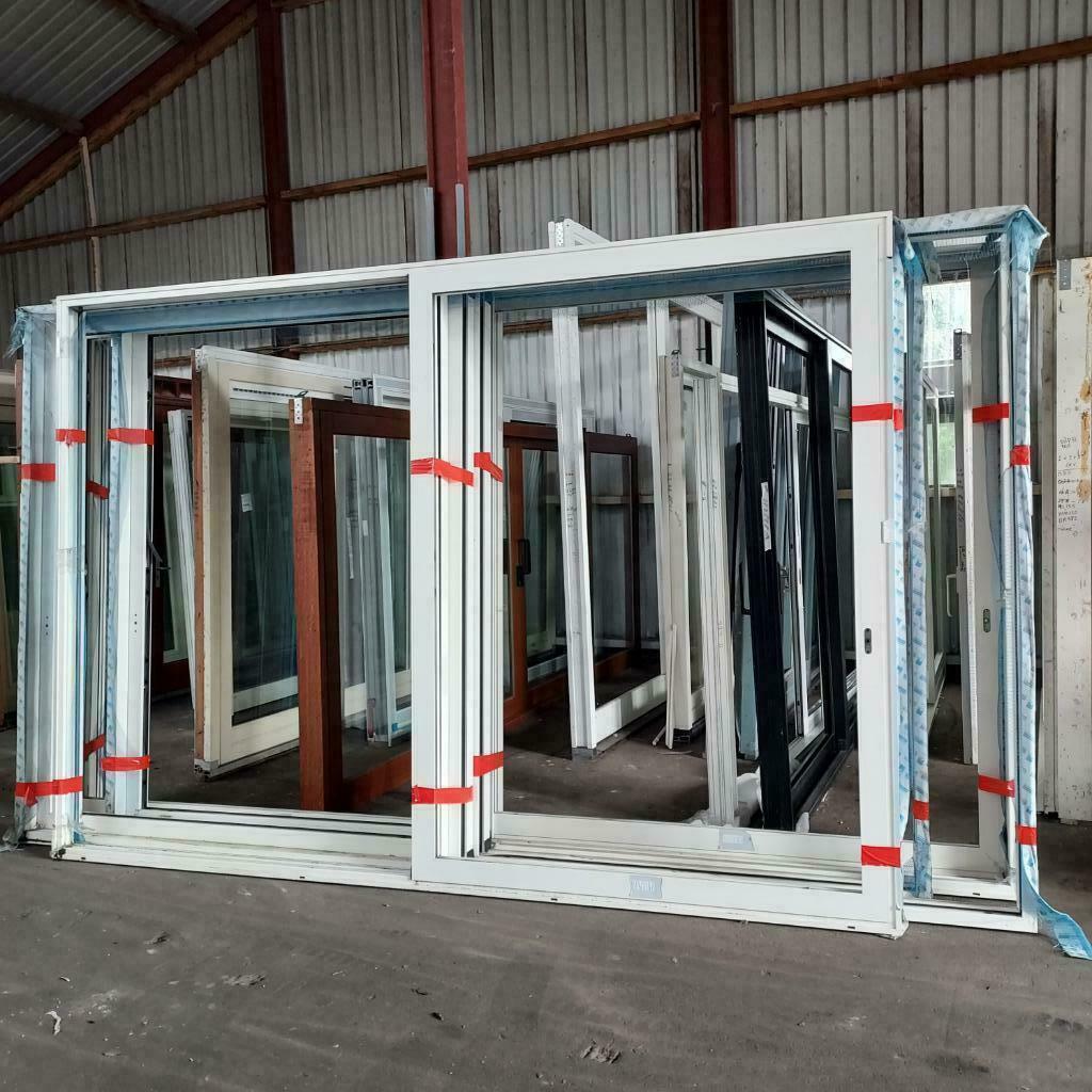 Nieuw XL Alu schuifpui bezorge factuur mogelijk, 225 cm of meer, Aluminium, Ophalen of Verzenden, Zo goed als nieuw
