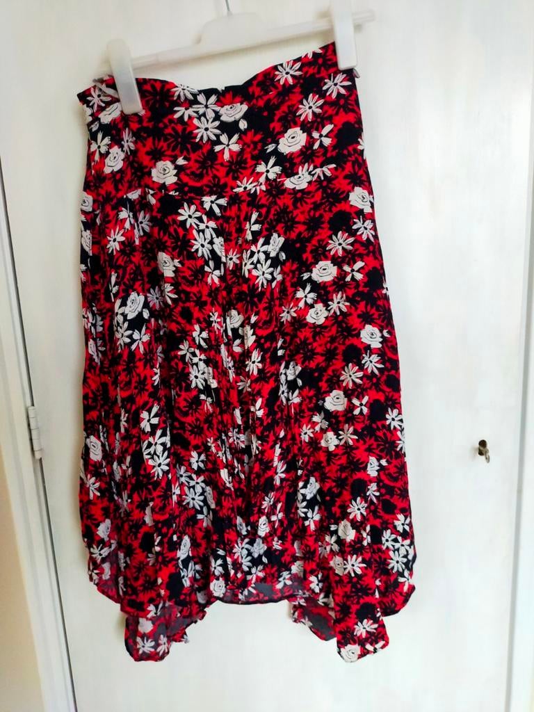 VINTAGE ROK  FLOWER POWER HIPPIE BOHO RETRO 80 90 CARNAVAL, Maat 38/40 (M), Carnaval, Ophalen of Verzenden, Zo goed als nieuw