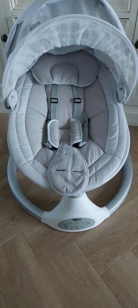 Fijne Tryco schommelstoel met muziek, Kinderen en Baby's, Wipstoeltjes, Schommelstoel, Verstelbaar, Zo goed als nieuw, Ophalen