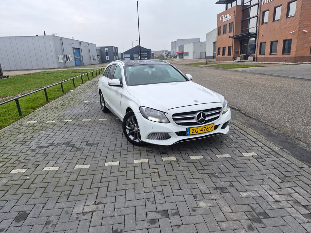 Mercedes-Benz C-Klasse C180 CDI 1.6 85KW Estate AT7 2015 Wit, Auto's, Automaat, Achterwielaandrijving, Euro 6, 4 cilinders