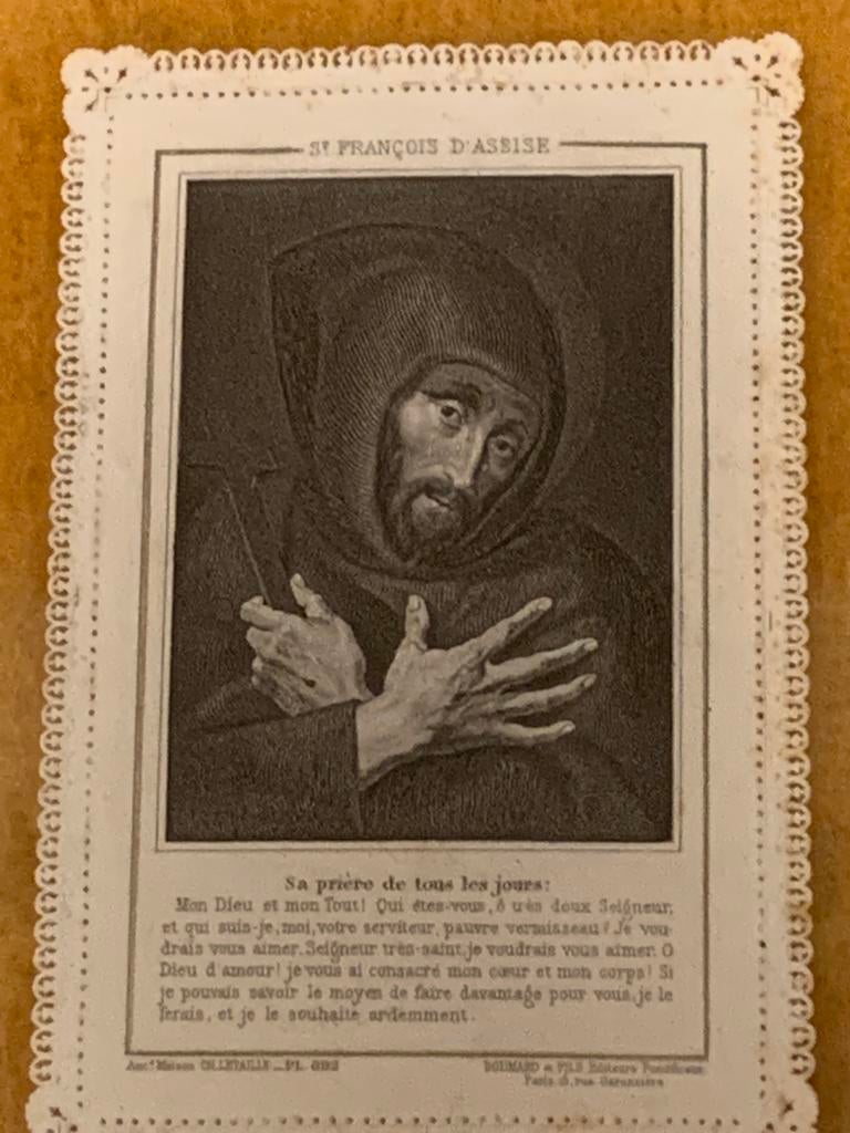 St François D’Assise bidprentje, Ophalen of Verzenden