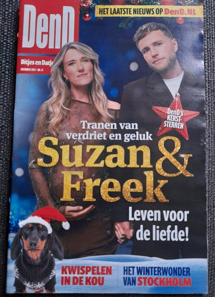 Tijdschrift Ditjes & Datjes December 2025 - Suzan & Freek, Ophalen of Verzenden, Zo goed als nieuw, Gossip of Showbizz