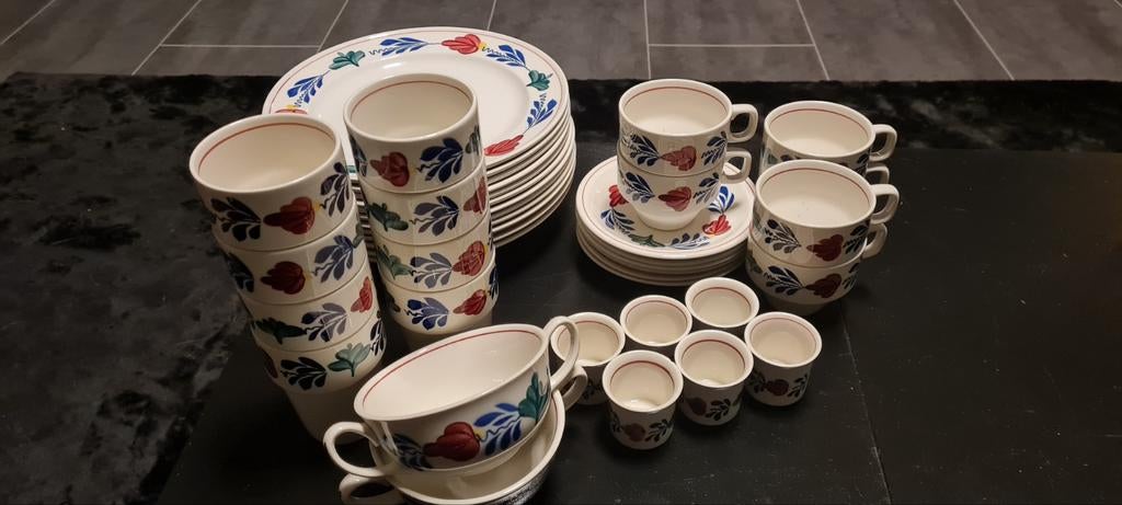 Boerenbont servies, Antiek en Kunst, Antiek | Servies compleet, Ophalen