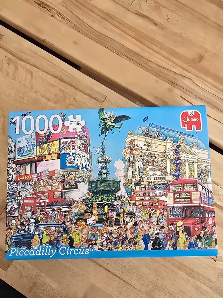 Piccadilly Circus Puzzel - 1000 stukjes, Hobby en Vrije tijd, Denksport en Puzzels, Ophalen of Verzenden