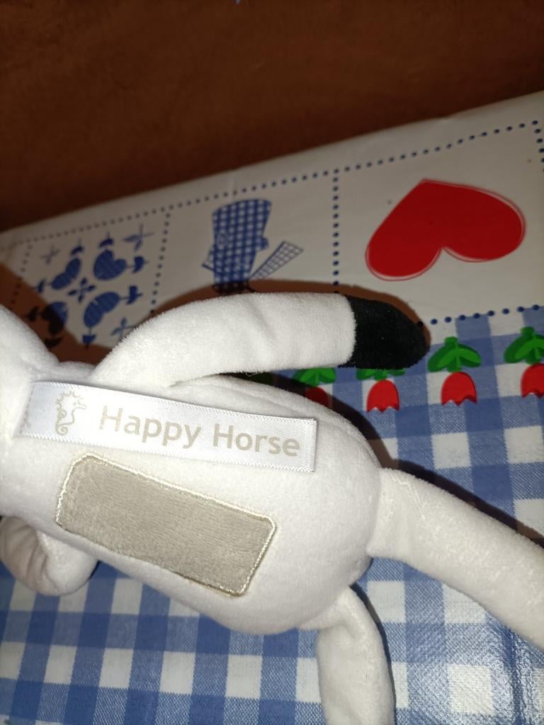Beer Bowi knuffel witte beer van Happy Horse 27 cm, Ophalen of Verzenden, Zo goed als nieuw, Beer
