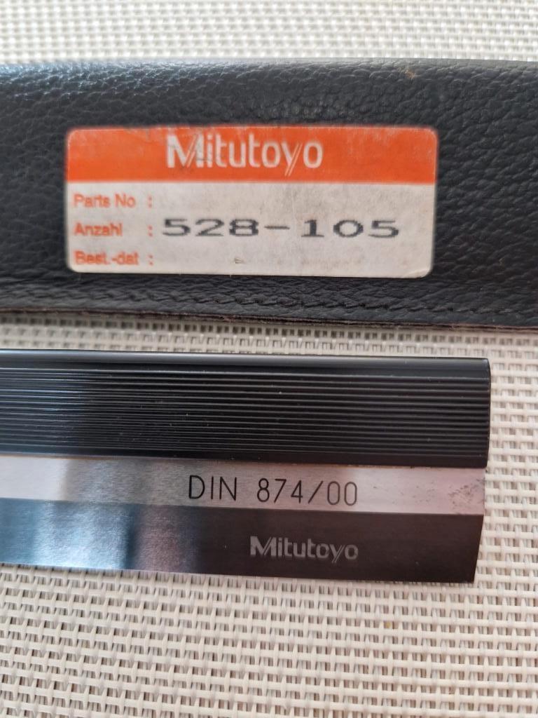 MITUTOYO 528-107 meskantliniaal - 300mm Din 874/00, Ophalen of Verzenden, Zo goed als nieuw, Afstand