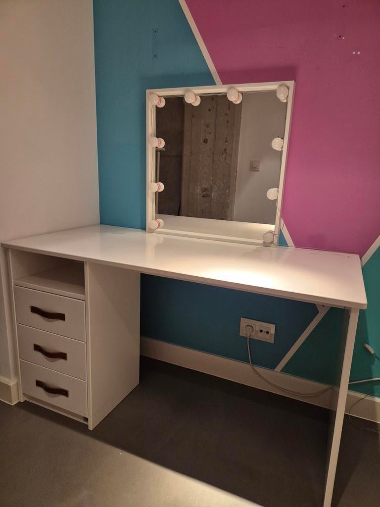 Complete tienerkamer: bed, matras, bureau & stoel, Huis en Inrichting, Gebruikt, 90 cm, Eenpersoons, Ophalen of Verzenden