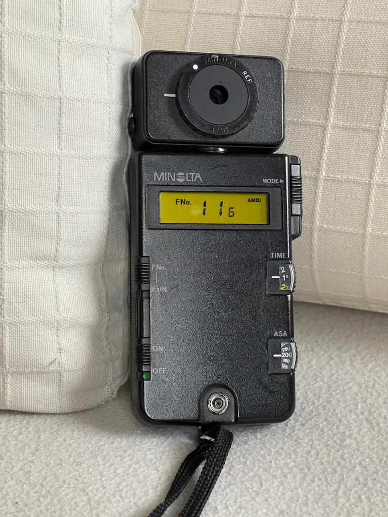 MINOLTA FLASH METER III (belichtings- en flitsmeter), Ophalen of Verzenden, Gebruikt