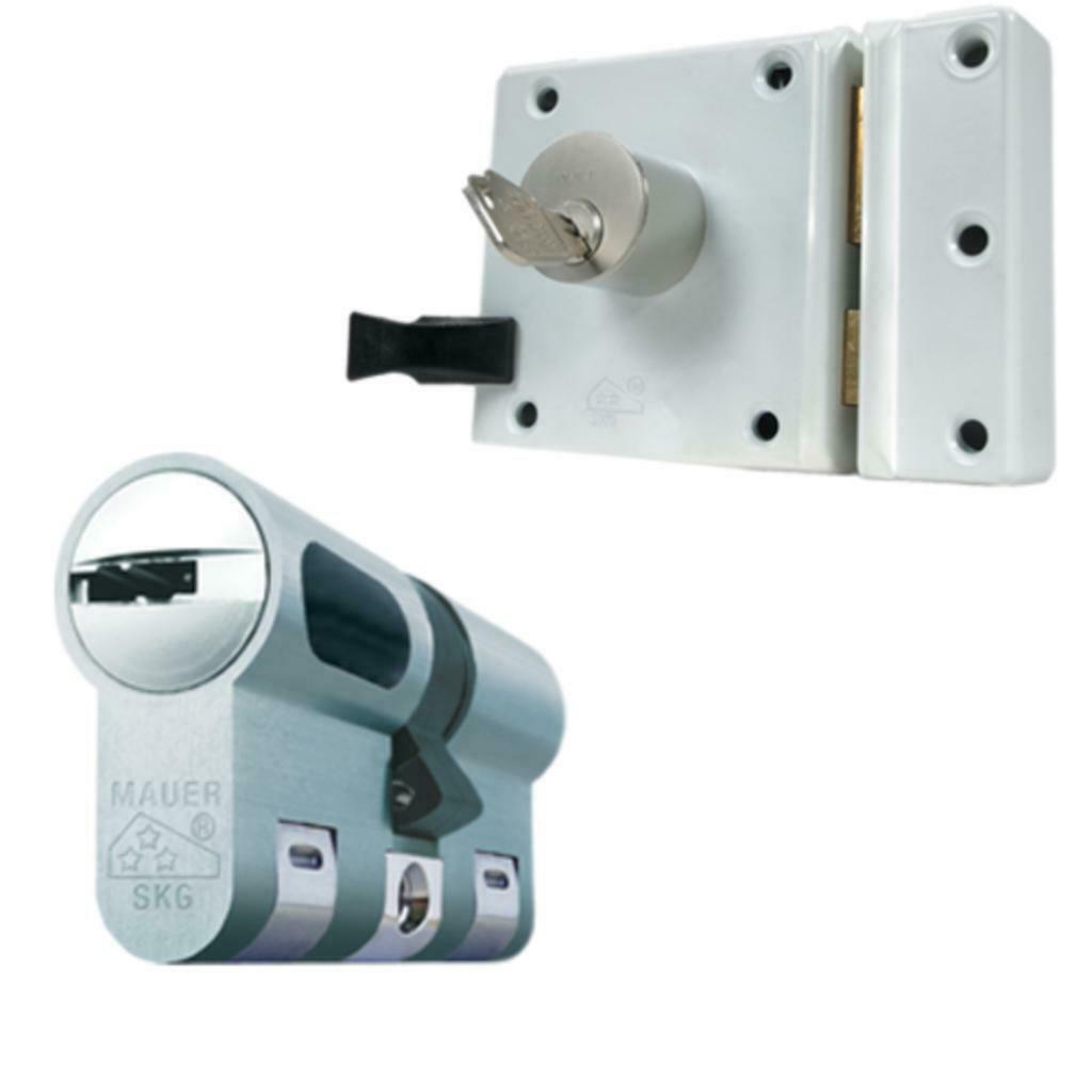 Slot/ oplegslot / cilinderoplegslot met Mauer new 5 cilinder, Doe-het-zelf en Verbouw, Verzenden, Nieuw, Overige materialen, Slot