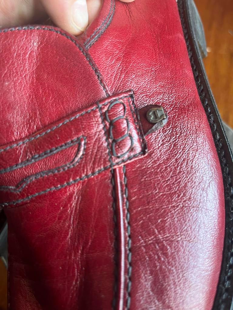 aigner nieuwe Rode Leren flats men’s - Maat 43, Overige kleuren, Ophalen of Verzenden, Zo goed als nieuw, Veterschoenen