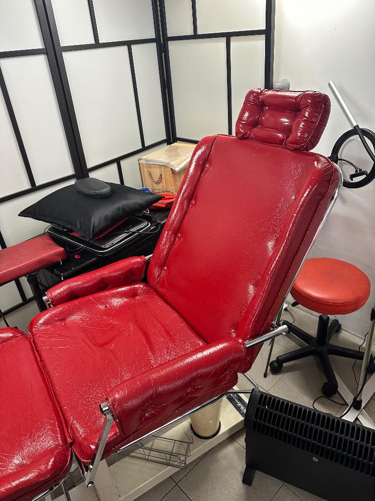 behandel stoel vintage, Sport en Fitness, Massageproducten, Ophalen, Gebruikt, Massagestoel of Kussen