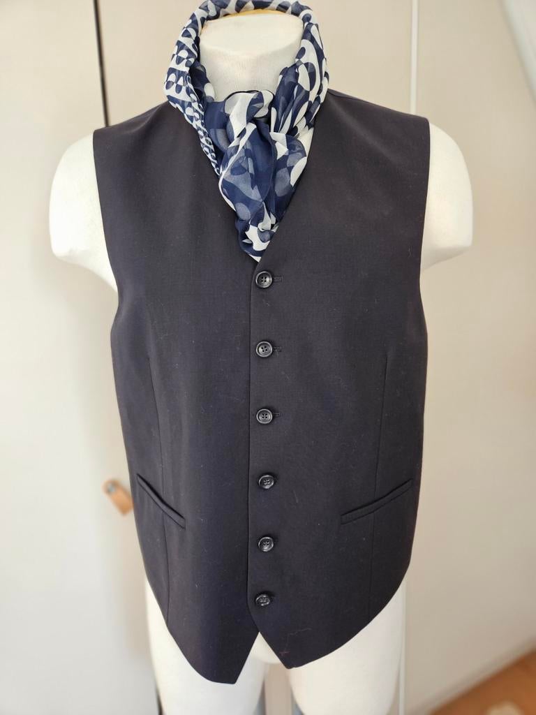 Nieuw Gilet Zwart/Marineblauw Lengtemaat 102, Kleding | Heren, Onbekend, Verzenden, Zwart, Nieuw