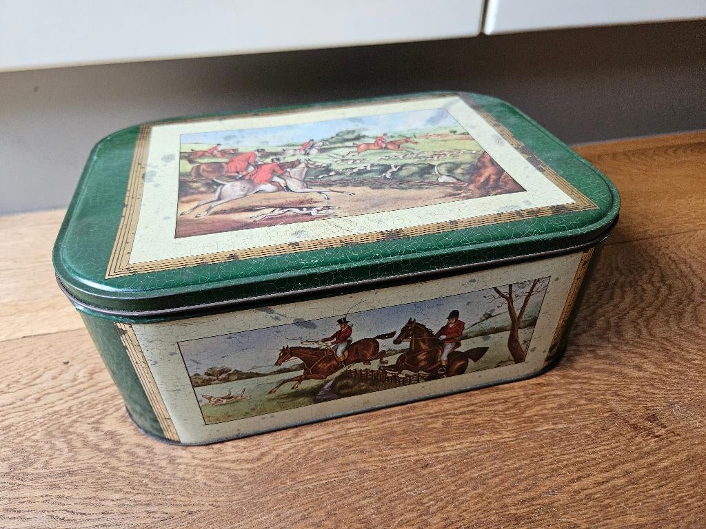 Cote dor blik vintage jachttafereel, Antiek en Kunst, Ophalen of Verzenden