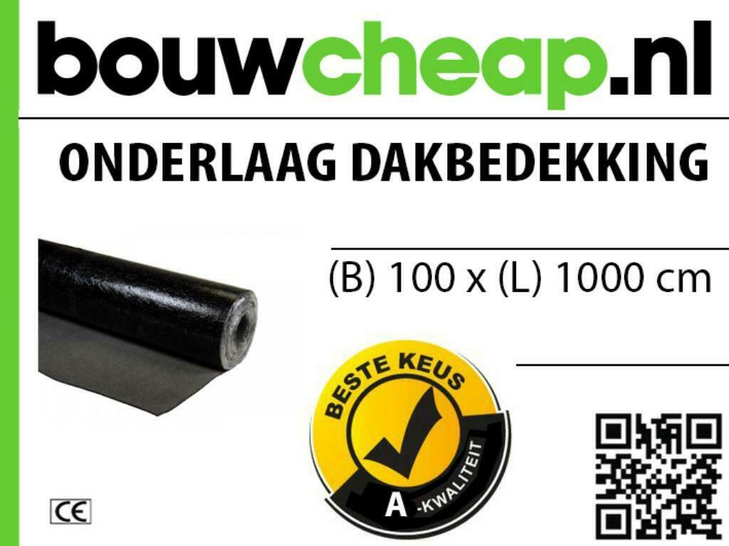 DAKBEDEKKING ONDERLAAG DAMPREMMEND EUR.1.99 P/M2, Ophalen of Verzenden, Nieuw, Zwart, Dakleer