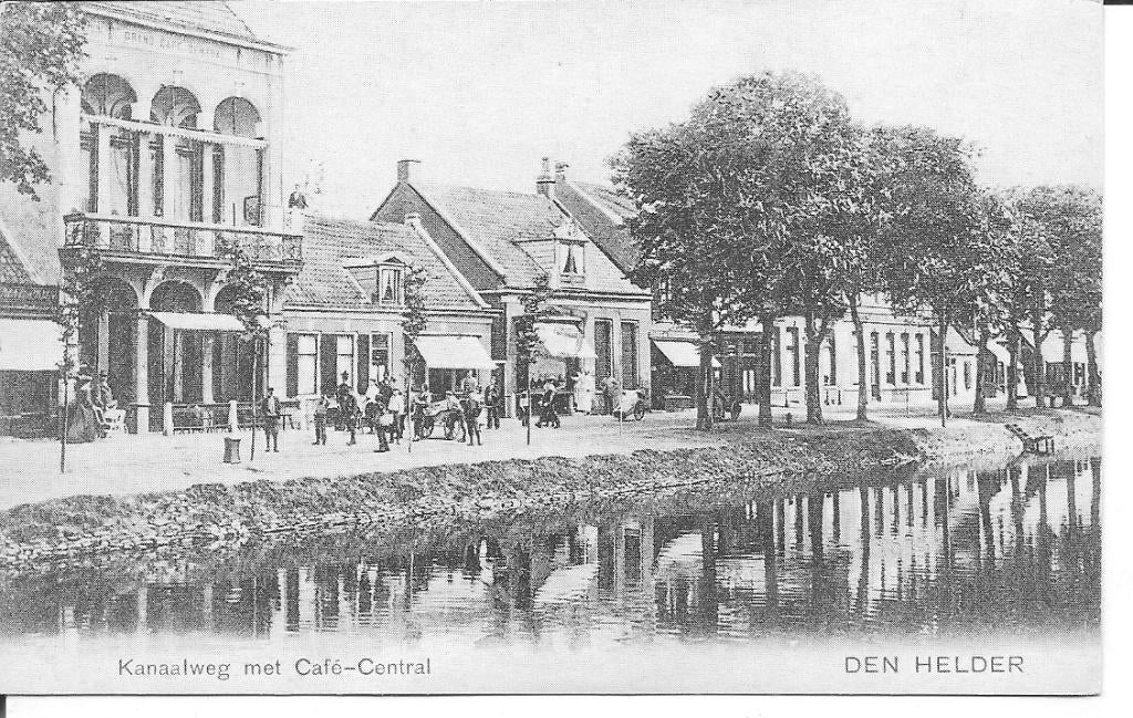 Den Helder Kanaalweg met Café Central, Ophalen of Verzenden, 1960 tot 1980, Ongelopen, Noord-Holland